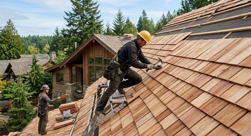 Cedar Roof Installation in Fredericksburg, VA