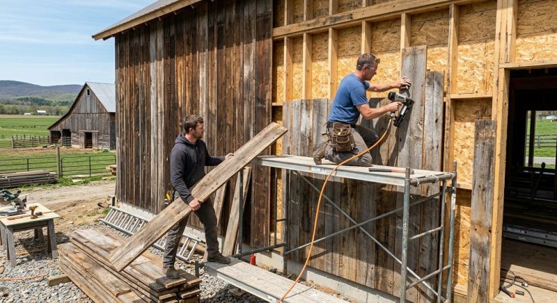 Barn Siding Installation in Boston, MA