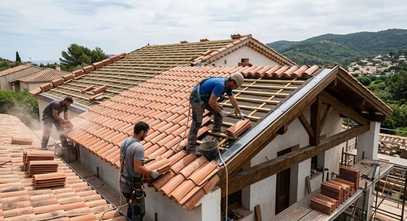 Barrel Tile Roof Installation in Alexandria, VA
