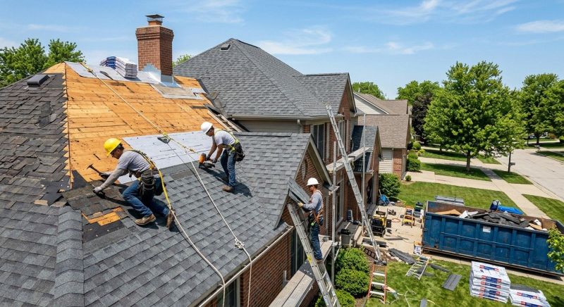 Damaged Roof Replacement in Manchester, NH