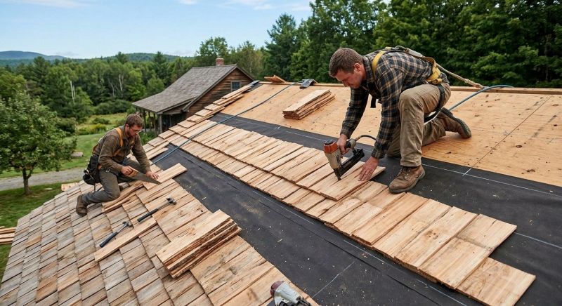 Wooden Roof Installation in Fredericksburg, VA